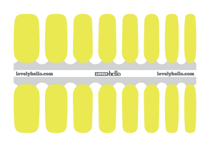 NEON Electric Yellow/Lime Nail Wraps