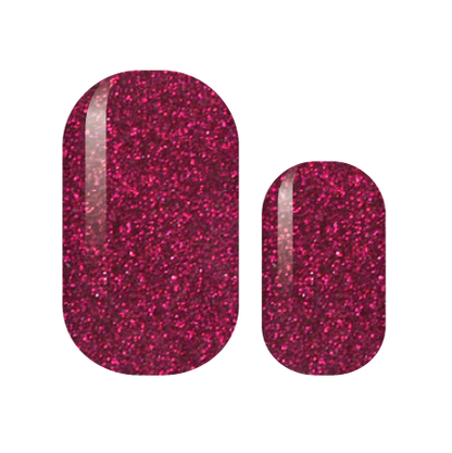 Magenta Sparkle Nail Wraps