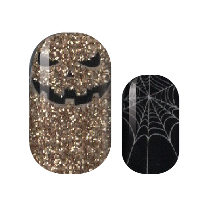 Black Tie Halloween Nail Wraps