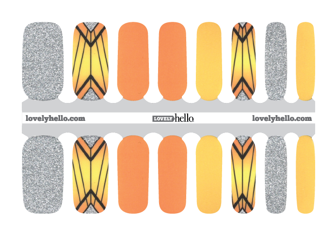 Magical Monarch Nail Wraps