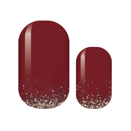 Royal Red Glam Nail Wraps