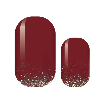 Royal Red Glam Nail Wraps