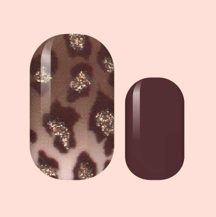 Chocolate Leopard Nail Wrap