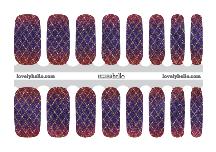 Harlequin Glam Nail Wraps