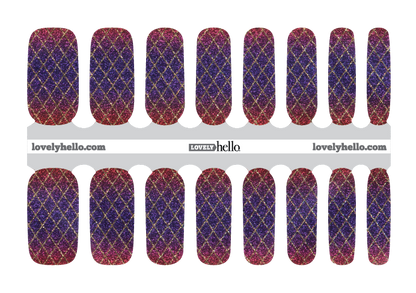 Harlequin Glam Nail Wraps