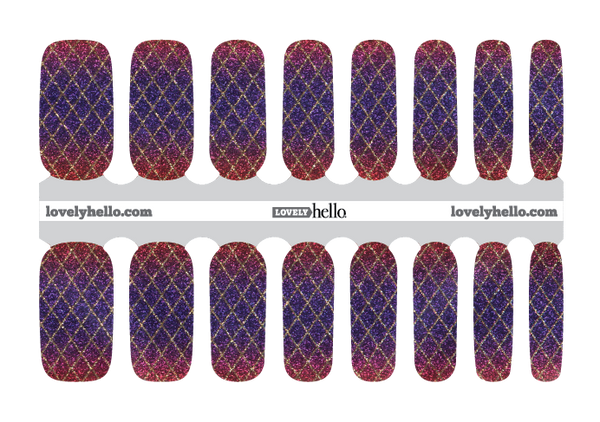 Harlequin Glam Nail Wraps