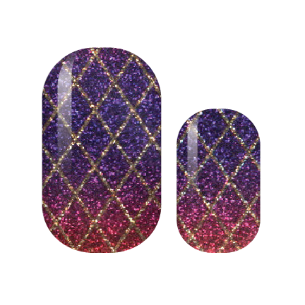 Harlequin Glam Nail Wraps