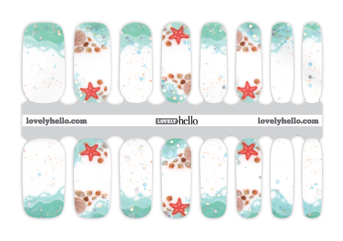 Sally Sells Seashells Nail Wraps