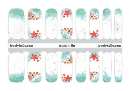 Sally Sells Seashells Nail Wraps