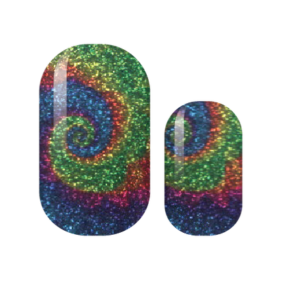 Rainbow Nautilus Nail Wraps