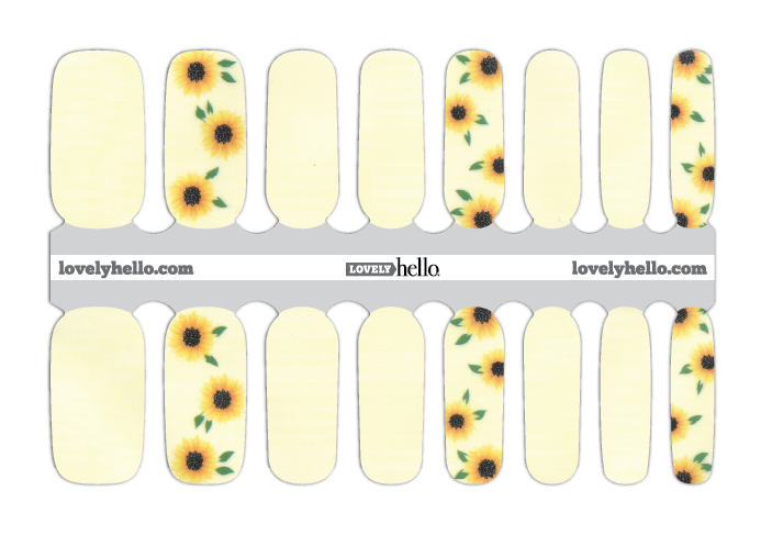 Sunny Sweet Floral Nail Wraps