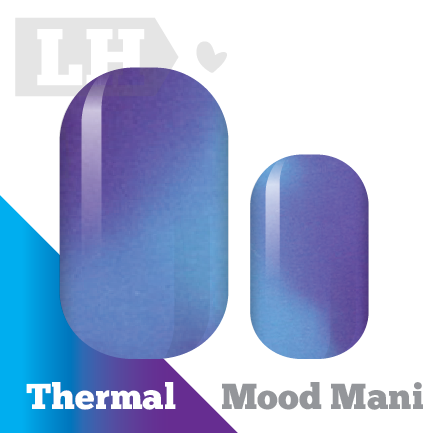 Mood Mani (Thermal) Sky 2 Purple Nail Wraps