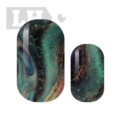 Teal Lagoon Nail Wraps