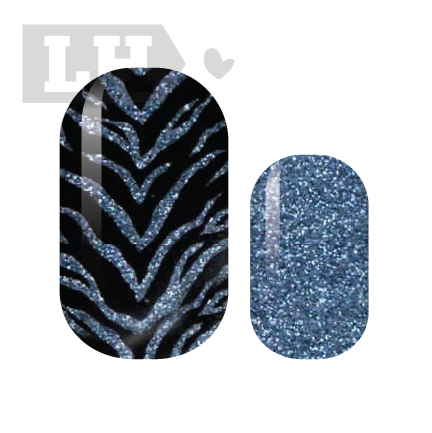 Blue Tigress Nail Wraps