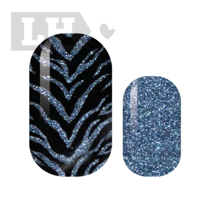 Blue Tigress Nail Wraps