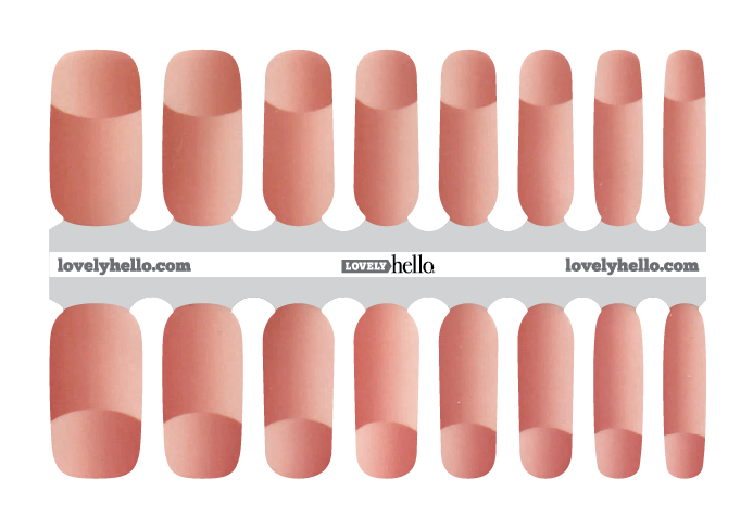 Peach Illusion Nail Wraps