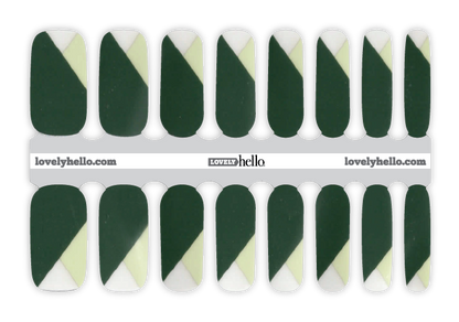 Lucky Angled French Nail Wraps