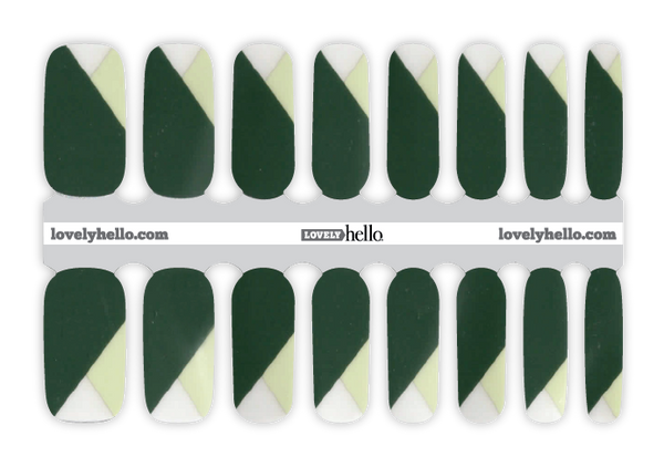 Lucky Angled French Nail Wraps