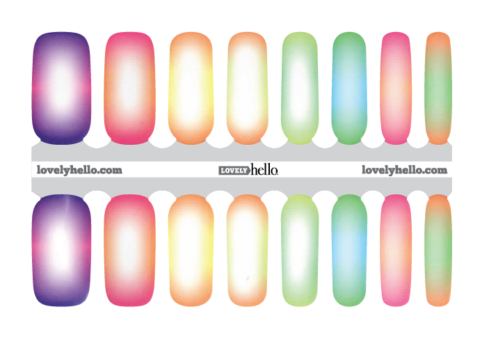 Glow Stick Nail Wraps