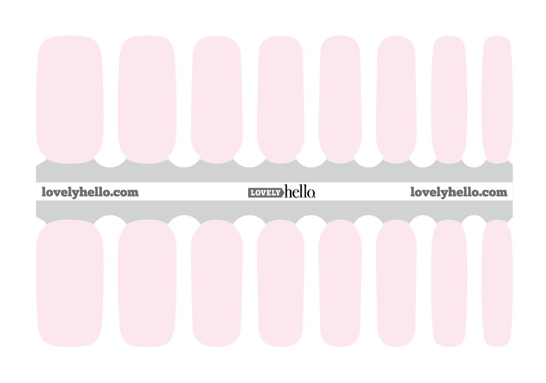 Pale Pink Solid Nail Wrap