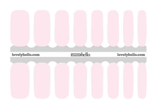 Pale Pink Solid Nail Wrap