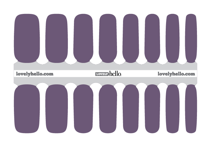 Soft Petal Purple Nail Wraps