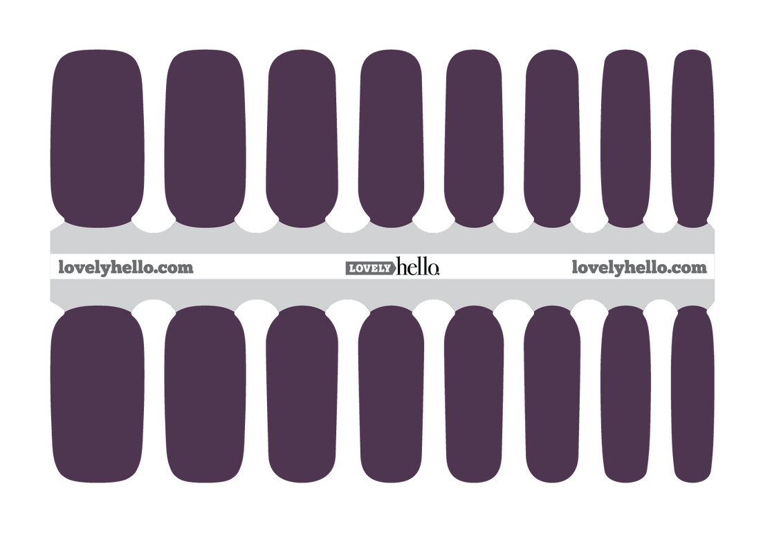 Deep Purple Nail Wrap