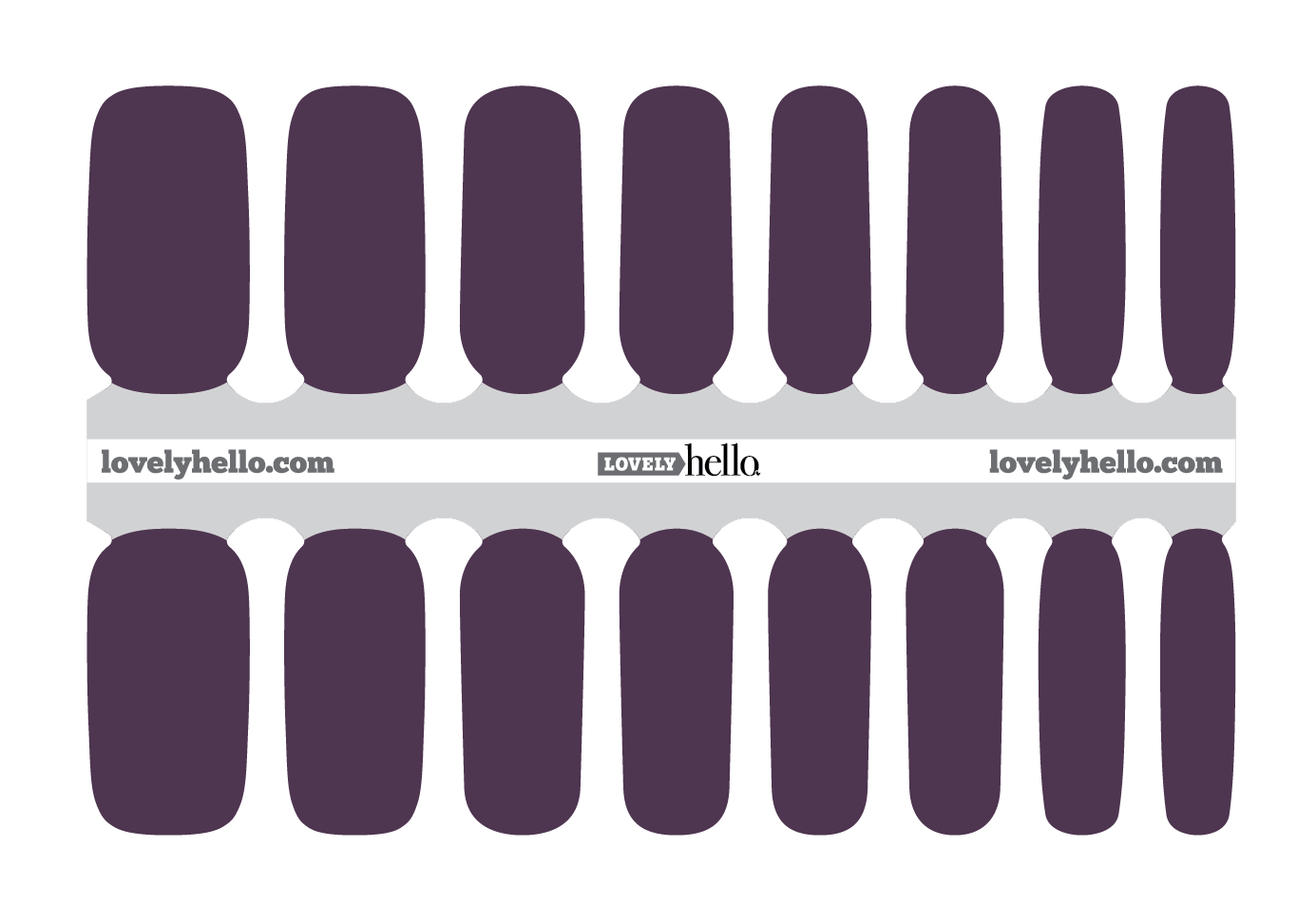 Deep Purple Nail Wrap