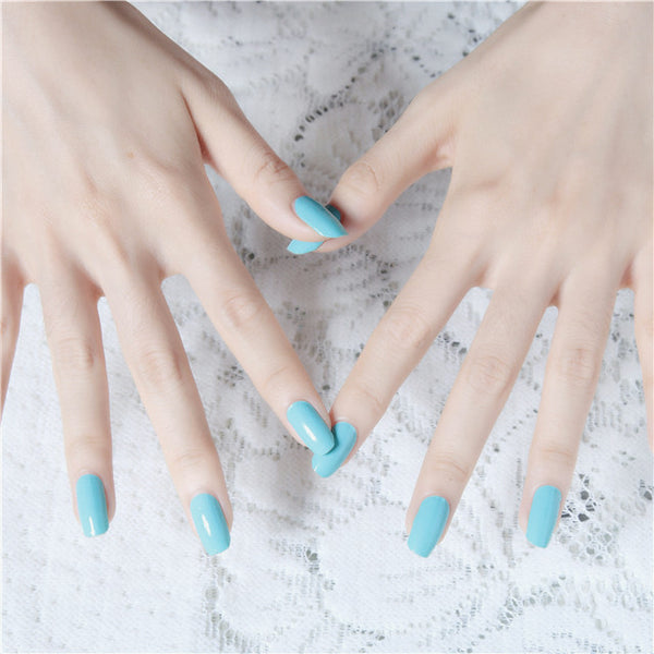 Sky Blue Solid Nail Wrap