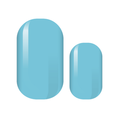 Sky Blue Solid Nail Wrap