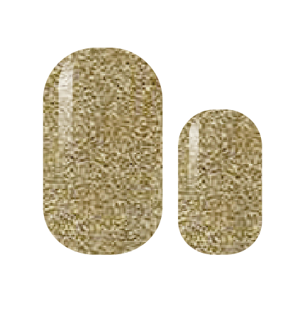 Champagne Gold Glitter Nail Wrap