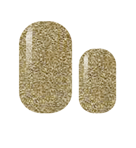 Champagne Gold Glitter Nail Wrap