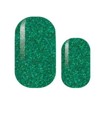 Emerald Glitter Nail Wrap