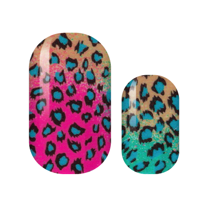 Rainbow Leopard Nail Wraps