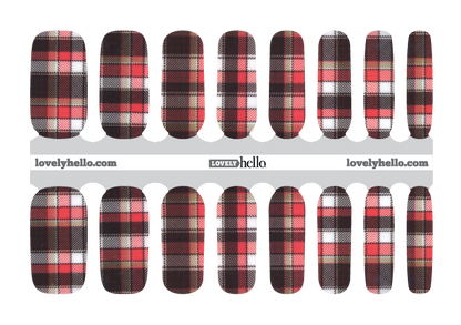 Warmth of Flannel Nail Wraps