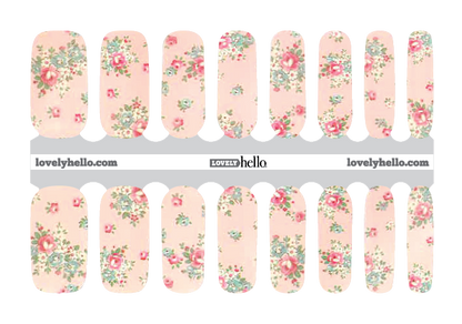 Natural Floral Nail Wrap
