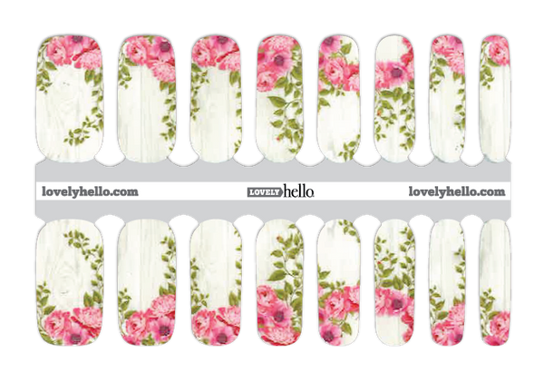 Peony Love Nail Wrap