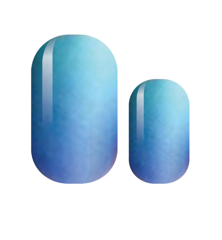 Teal Blue Waters Nail Wrap