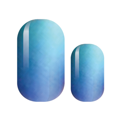 Teal Blue Waters Nail Wrap