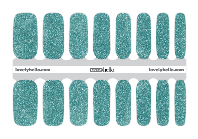 Seafoam Sparkle Nail Wraps