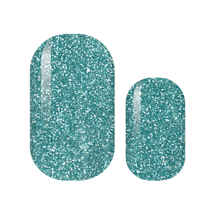 Seafoam Sparkle Nail Wraps