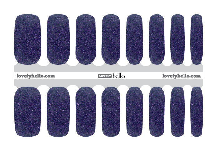 Perfect Purple Glitter Nail Wraps