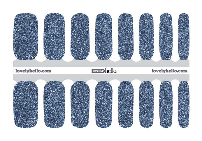 Periwinkle Sparkle Nail Wraps