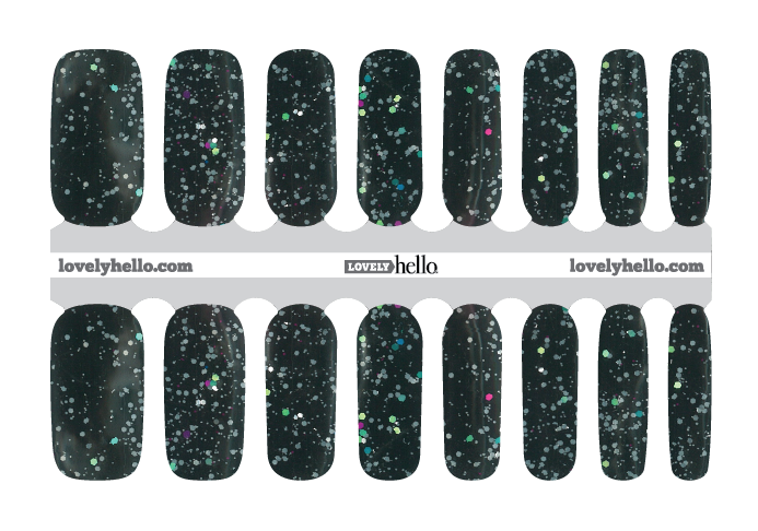 Glitter Galaxy Nail Wraps