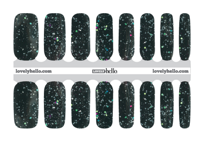 Glitter Galaxy Nail Wraps