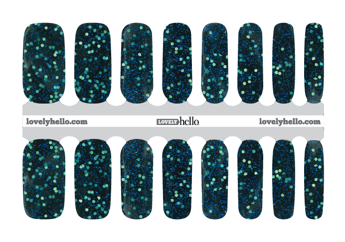 Sparkle Under the Sea Nail Wraps