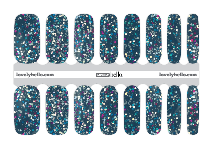 Glitter Bubbles Nail Wraps