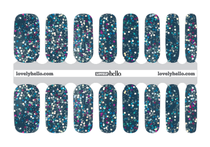 Glitter Bubbles Nail Wraps