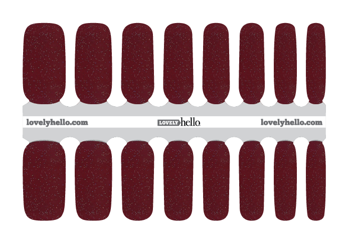 Scarlet Sparkle Nail Wrap