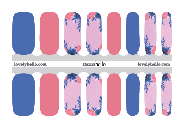La Hacienda Floral Nail Wraps